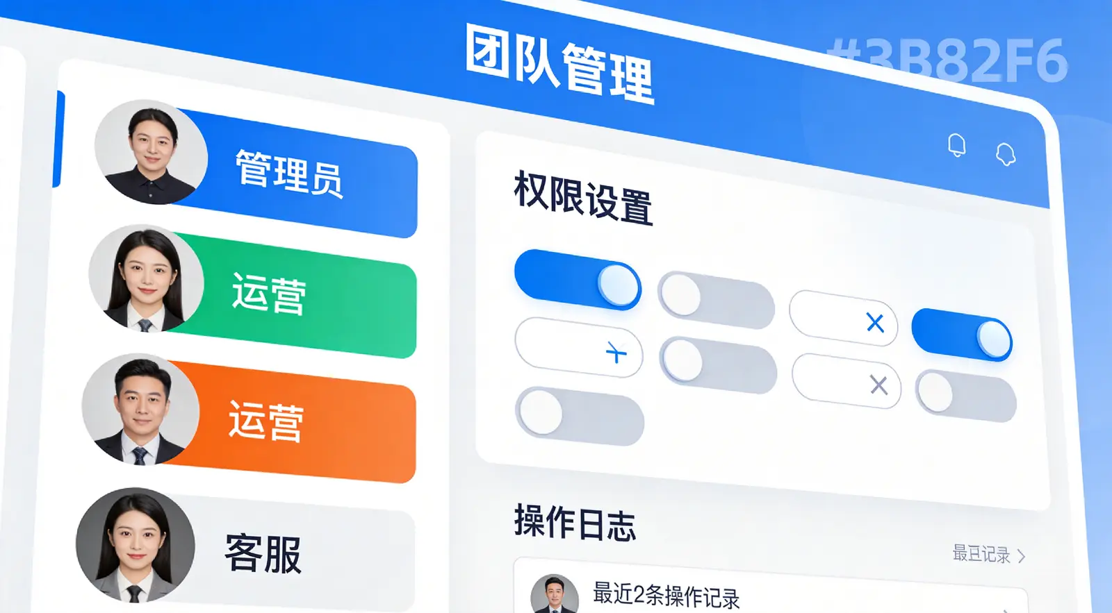 候鸟浏览器团队协作权限管理功能示意图